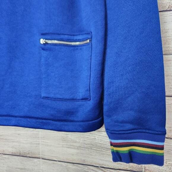 Fred Perry Bradley Wiggins Track Jacket Men's Size M Blue Red Stripe Full Zip - Picture 15 of 16